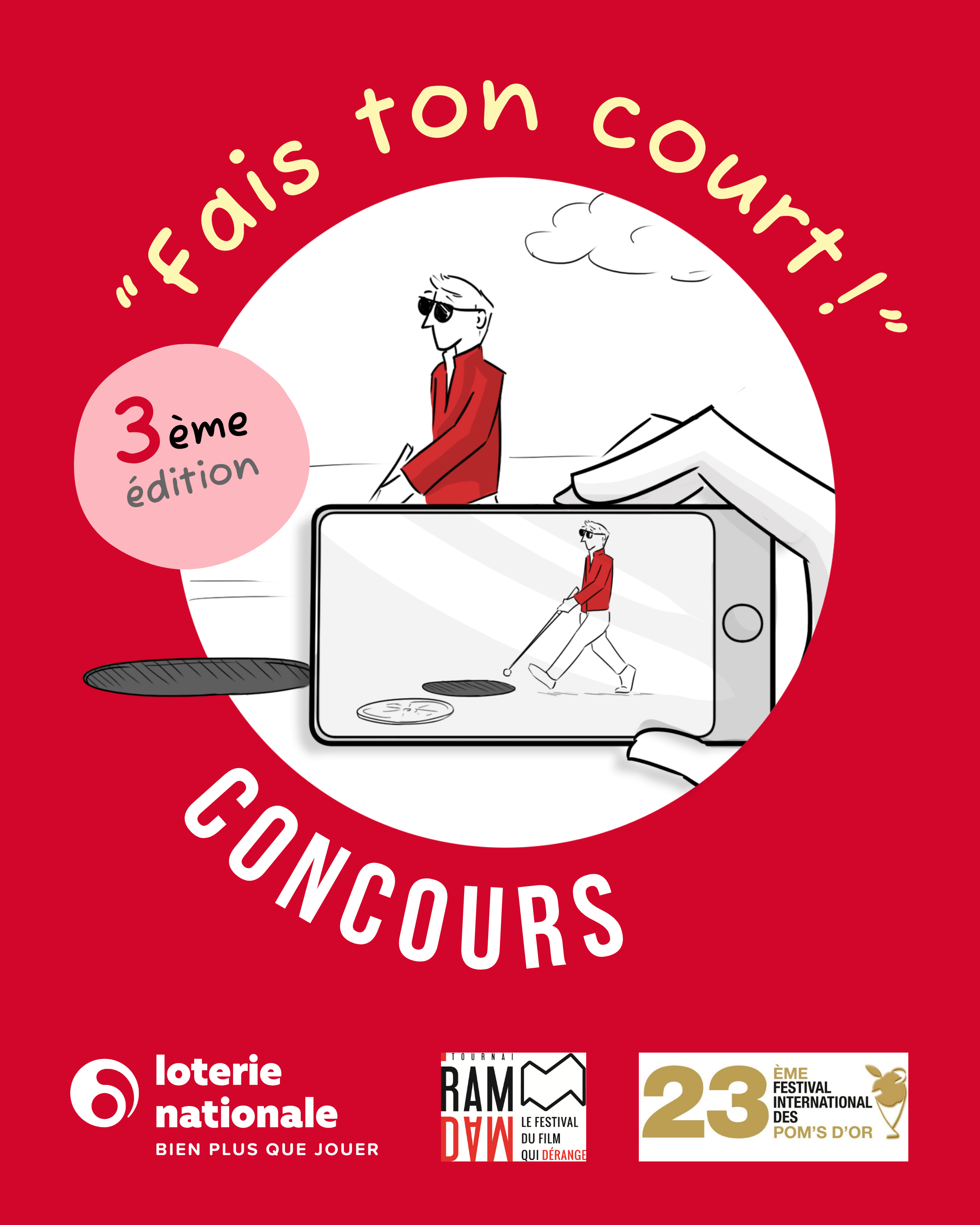 Affiche concours Fais ton court! 2025